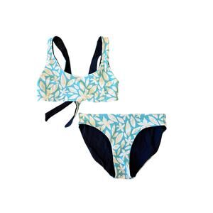 SNAPPER ROCK Reversible Youth Bikini Swimsuit Bathing suit Kids size 14